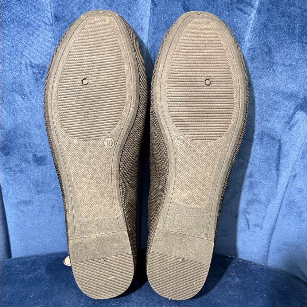 Black Danskin Dream Knit Women's Slip-On Flats Size 10 Memory Foam Comfort - Picture 7 of 7
